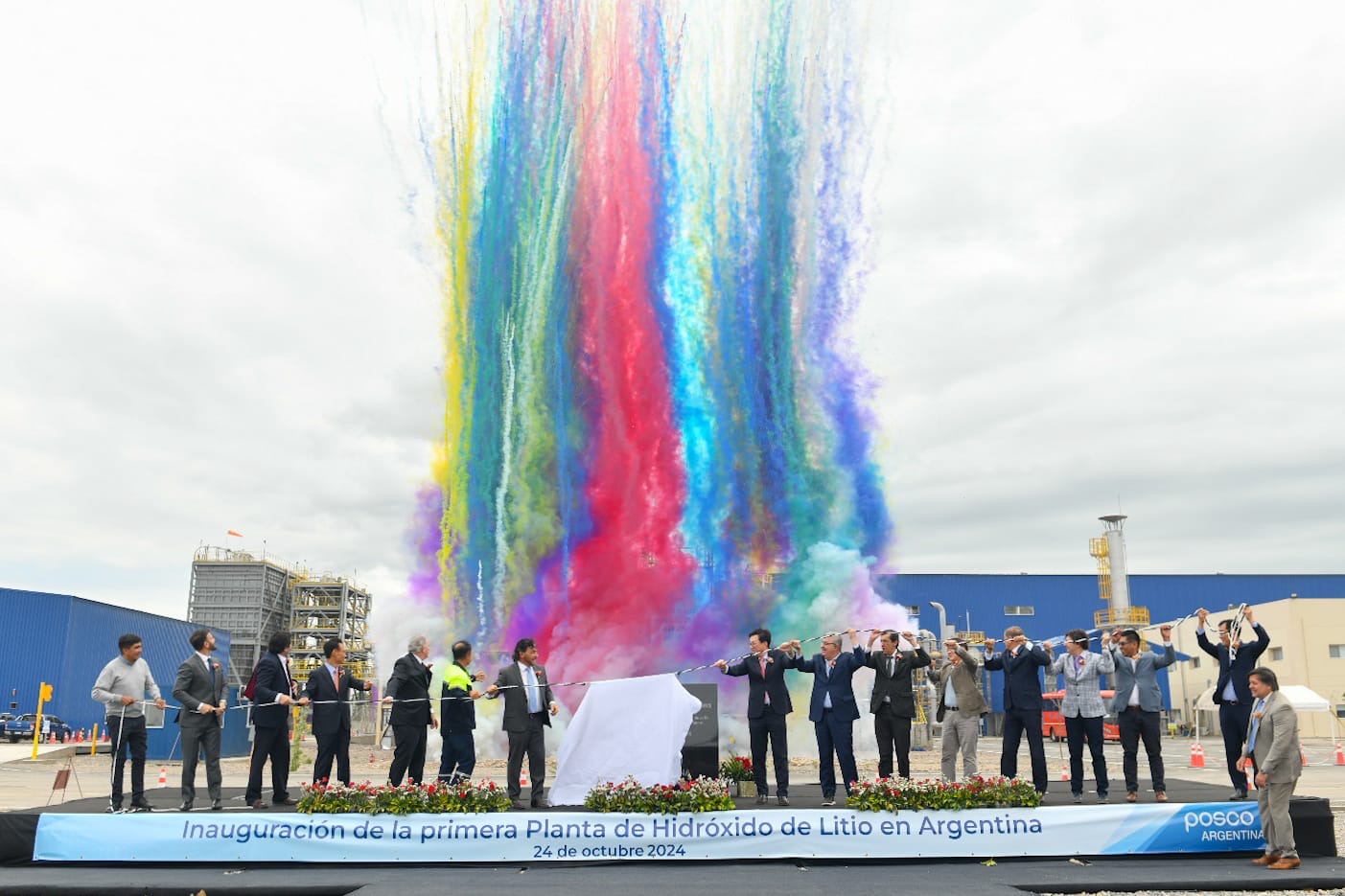 Inauguración de la primera planta de hidróxido de litio en Argentina